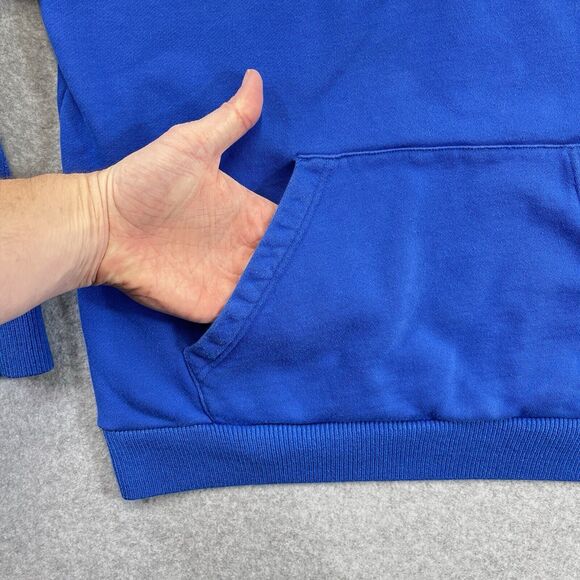 Adidas Originals Real Scarf Hoodie Blue Adult Medium M Pullover Knit ED7008 READ - Picture 5 of 12